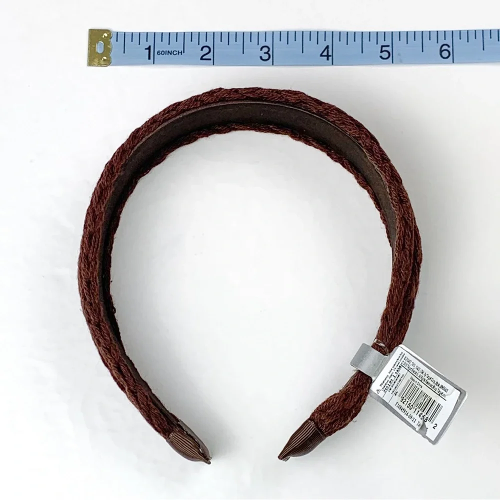 Brown knit headband women’s 2010 Target band covered in knit fabric